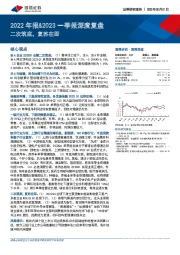 2022年报&2023一季报深度复盘：二次筑底，复苏在即