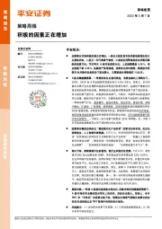 策略周报：积极的因素正在增加