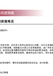 油脂油料周度策略：油脂困境难改