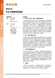 策略点评：中文大模型扬帆起航