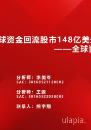 全球资金观察系列六十：全球资金回流股市148亿美元