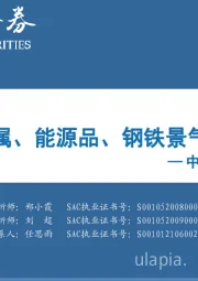 中观景气纵览第39期：汽车、金属、能源品、钢铁景气显著改善