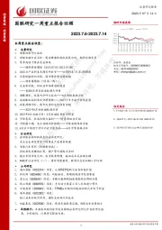 国联研究一周重点报告回顾