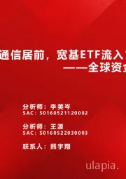 全球资金观察系列六十七：北上流入通信居前，宽基ETF流入178亿元