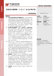 策略跟踪报告：国家级专精特新“小巨人”企业名单扩容