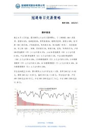 冠通每日交易策略