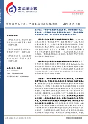 2023年第七期：市场在交易什么：中强美弱预期或难持续