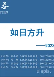 2023年4季度投资策略：如日方升