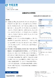 金融市场分析周报