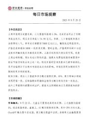 每日市场观察