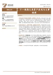 策略点评：十一假期大类资产表现与大事梳理