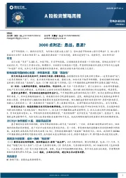 A股投资策略周报：3000点附近，是战，是退？