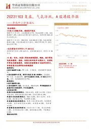 华西中小价值团队：20231103复盘，气氛活跃，A股港股齐涨