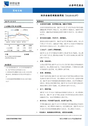 策略专题：经济金融高频数据周报