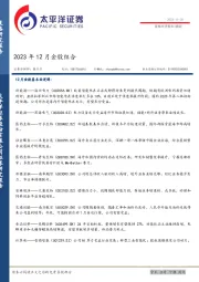 2023年12月金股组合