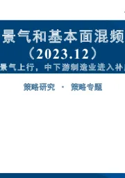 中观高频景气和基本面混频预测图谱（ 2023.12）：TMT行业景气上行，中下游制造业进入补库存周期