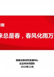 北交所2024年投资策略：苦尽甘来总是春，春风化雨万物新