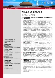 2024年度策略报告：结构新生，主导演进