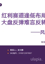风格策略月报：红利赛道逢低布局，大盘反弹难言反转