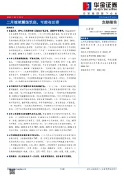 二月继续震荡筑底，可能有反弹