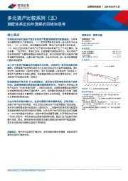 多元资产比较系列（五）：资配体系近四年演绎的回眸和思考