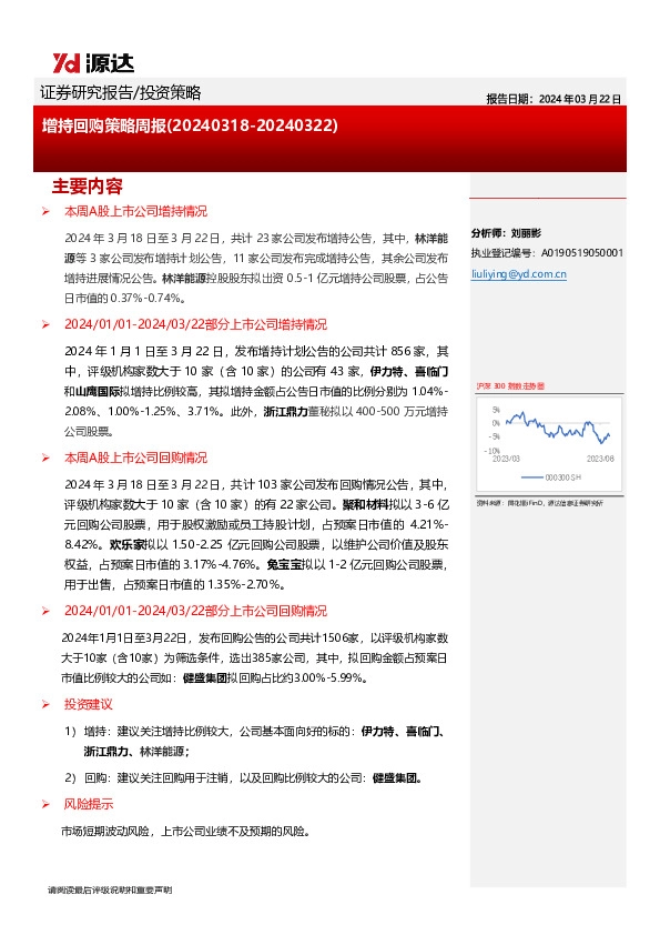 增持回购策略周报