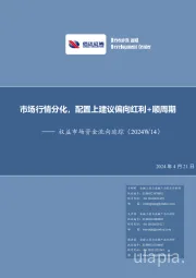 权益市场资金流向追踪（2024W14）：市场行情分化，配置上建议偏向红利+顺周期