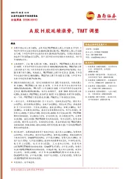 估值周报：A股H股延续涨势，TMT调整