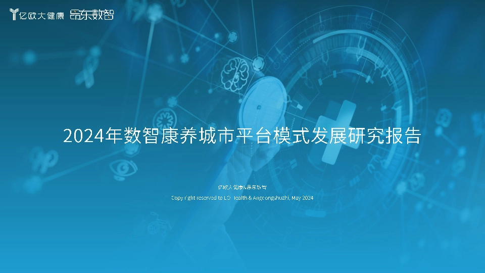 2024年数智康养城市平台模式发展研究报告