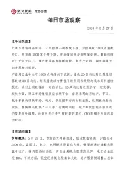 每日市场观察