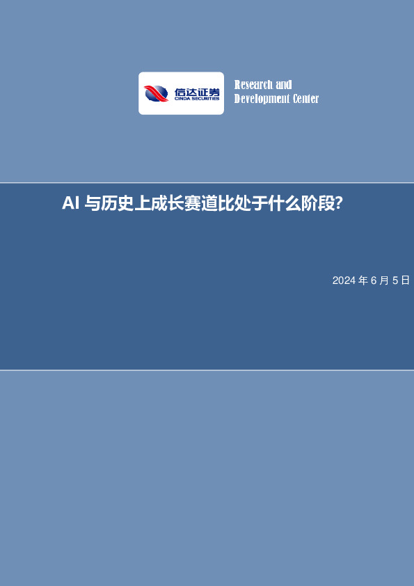 AI与历史上成长赛道比处于什么阶段？
