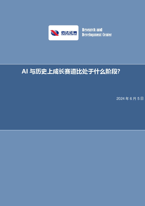 AI与历史上成长赛道比处于什么阶段？