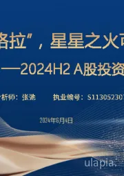 2024H2 A股投资策略：守候”朱格拉“，星星之火可以燎原