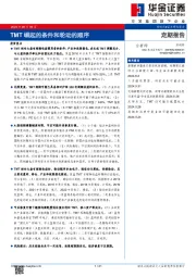 TMT崛起的条件和轮动的顺序