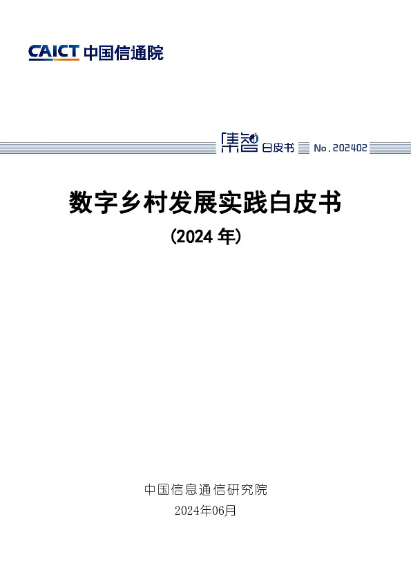 数字乡村发展实践白皮书（2024年）