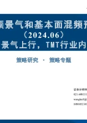 中观高频景气和基本面混频预测图谱（2024.06）：可选消费景气上行，TMT行业内景气分化