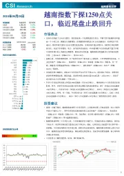 越南股市日评