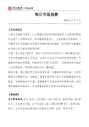 每日市场观察
