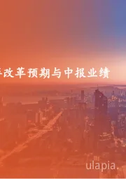 策略周报：博弈改革预期与中报业绩