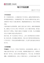 每日市场观察