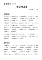 每日市场观察