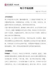 每日市场观察