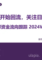全球资金流向跟踪2024W29：全球权益资金开始回流，关注日本和香港市场