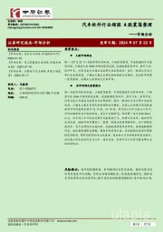 市场分析：汽车软件行业领涨 A股震荡整理