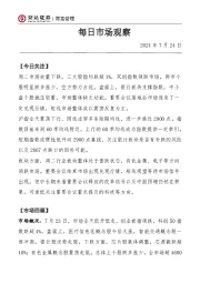 每日市场观察