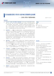 全球大类资产配置周观察：美国通胀缓慢下降并未影响美联储降息预期