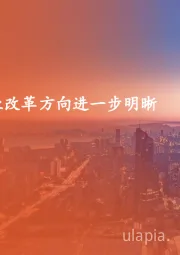 策略周报：产业改革方向进一步明晰