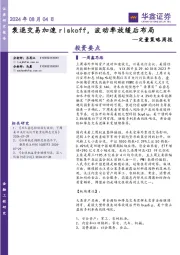 定量策略周报：衰退交易加速riskoff，波动率放缓后布局