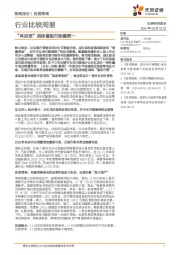 行业比较周报：“再投资”视角看银行涨幅第一