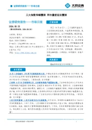 市场日报：三大指数窄幅震荡 两市量能低位震荡
